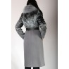 Зимнее женское пальто с каракулем